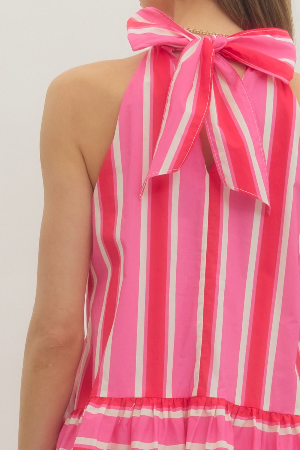 Peppermint Stripe Mini Dress