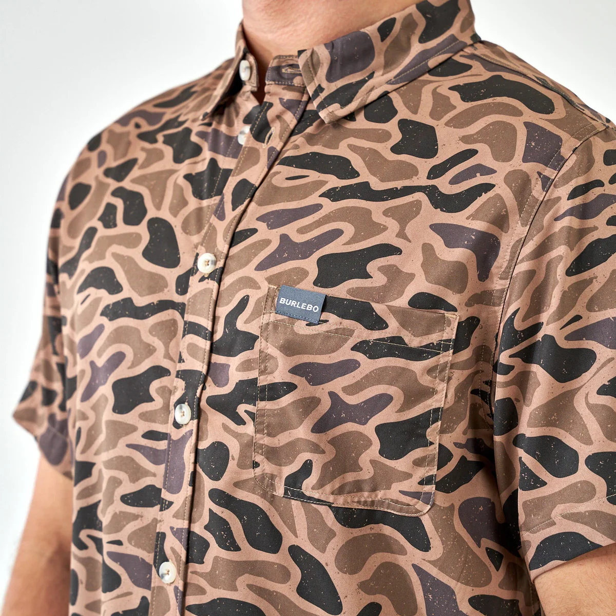 [Burlebo] Performance Button Up-Gauge Camo