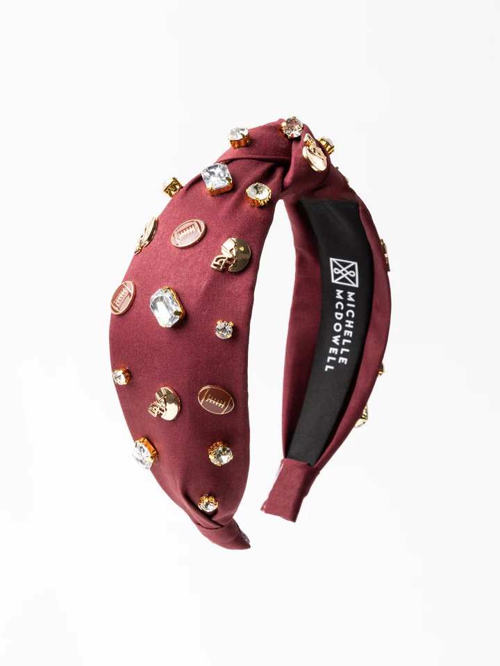 Victory Vibes Headband - Maroon