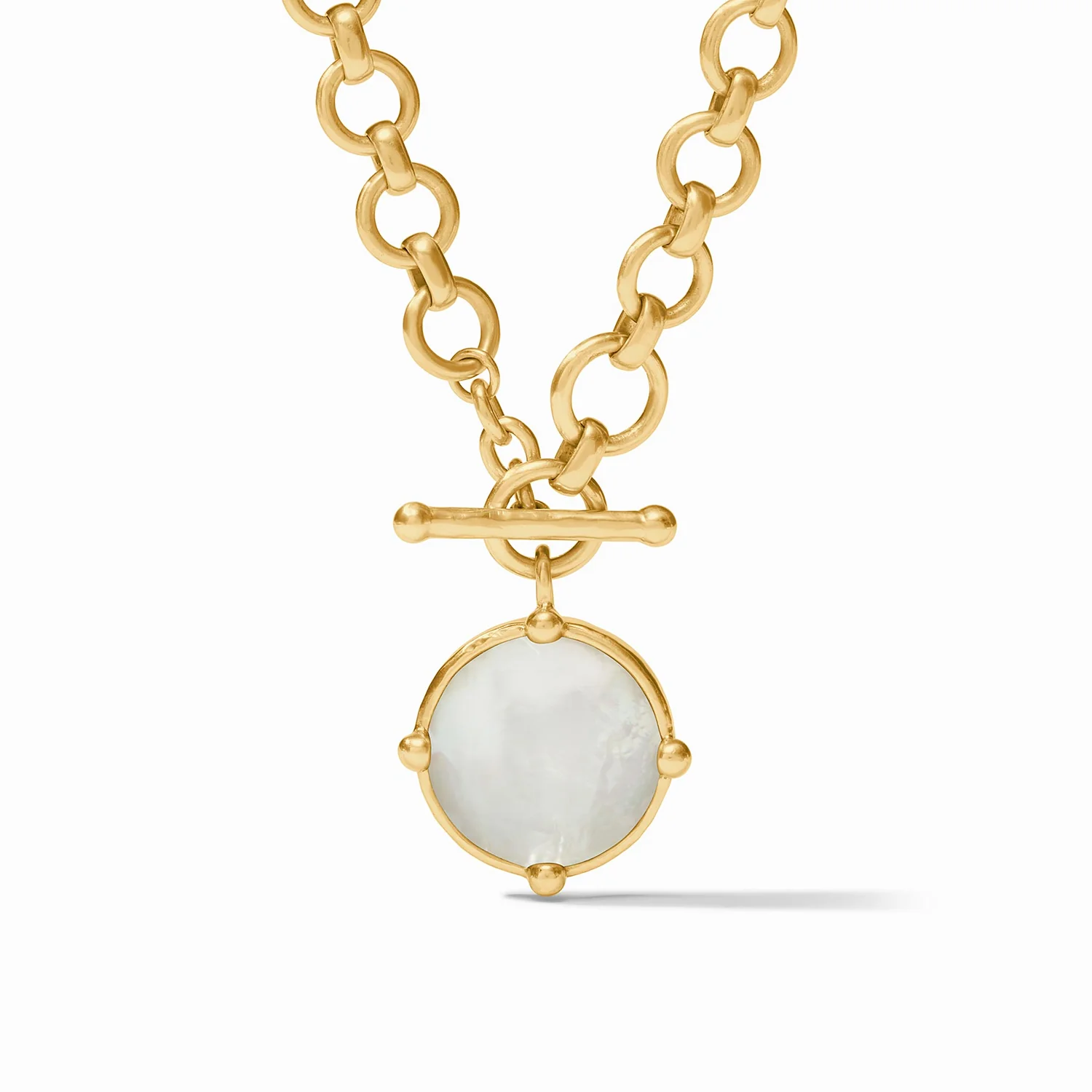 [Julie Vos] Honeybee Demi Necklace-Gold-Mother Of Pearl