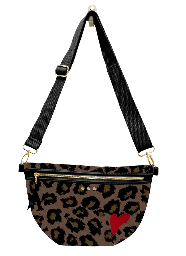 Colby Canvas Printed Bum Bag- Leopard