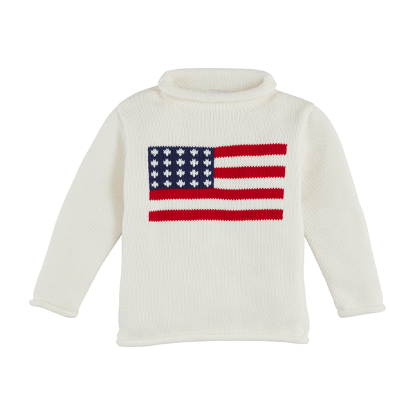 [Mud Pie] Flag Rollneck Toddler Sweater