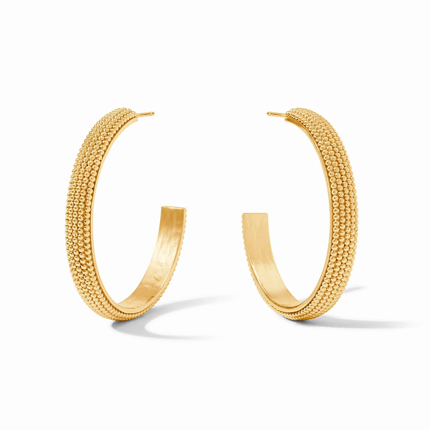 [Julie Vos] Beaded Eternity Hoop-Gold-Large