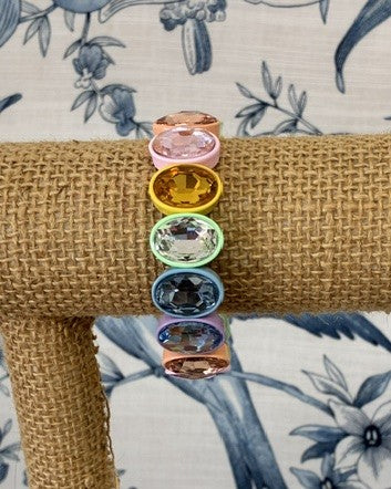 Bunni Stretch Bracelet Oval-Multi