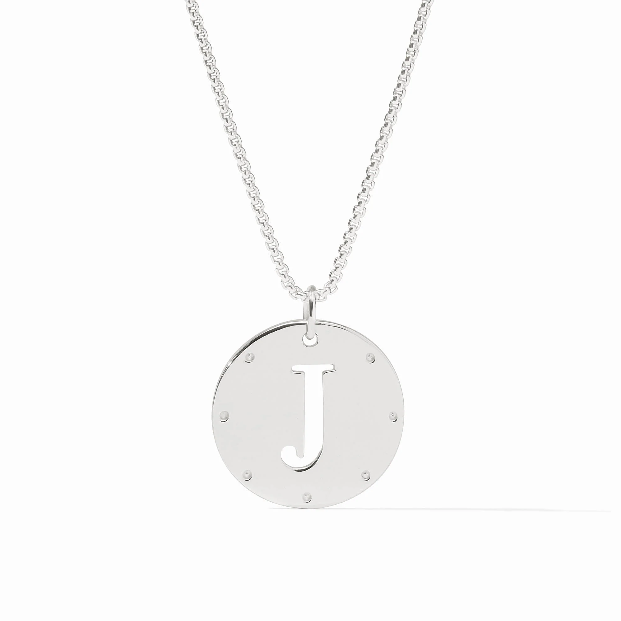 [Julie Vos] Monogram Pendant- J- Silver OS