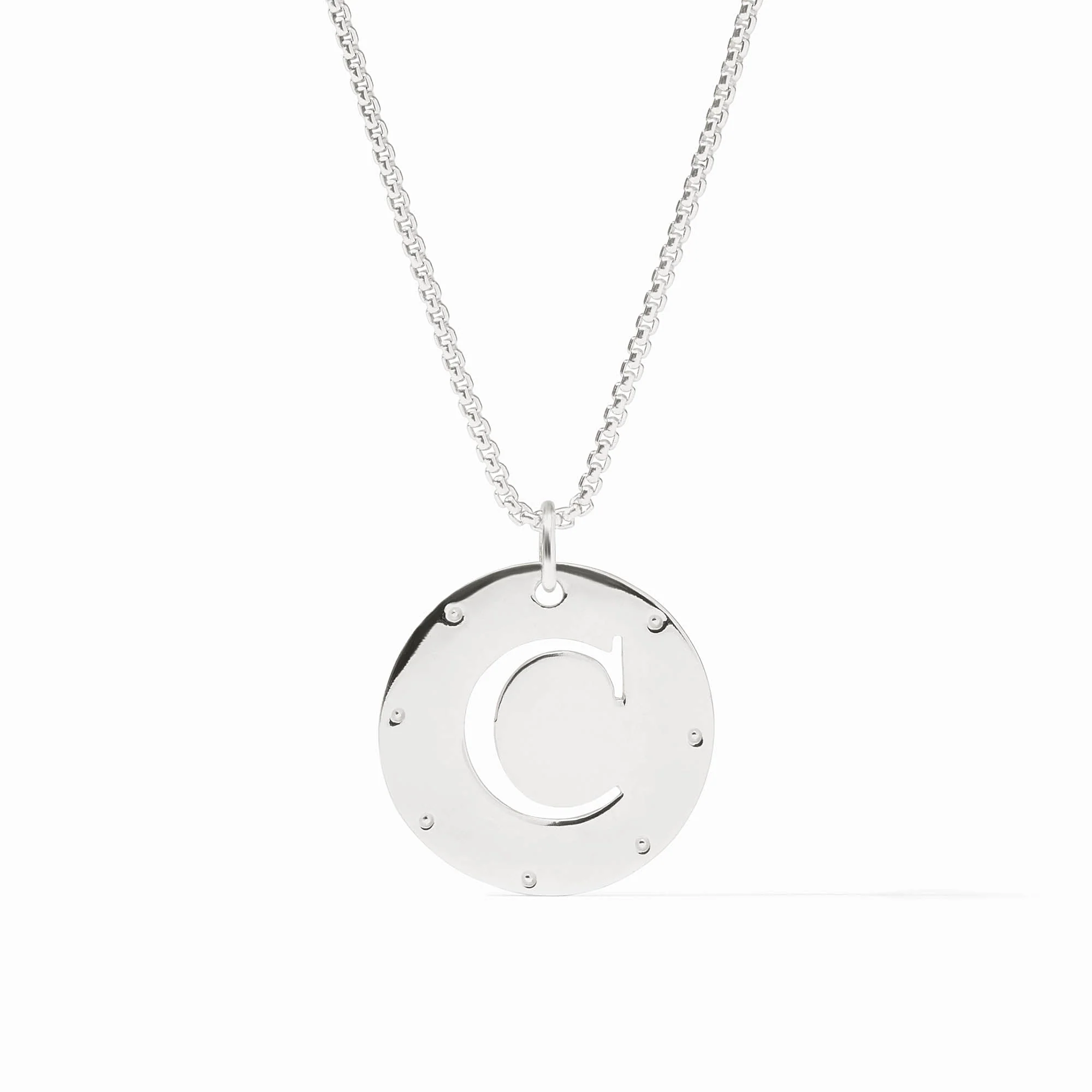 [Julie Vos] Monogram Pendant- C- Silver OS