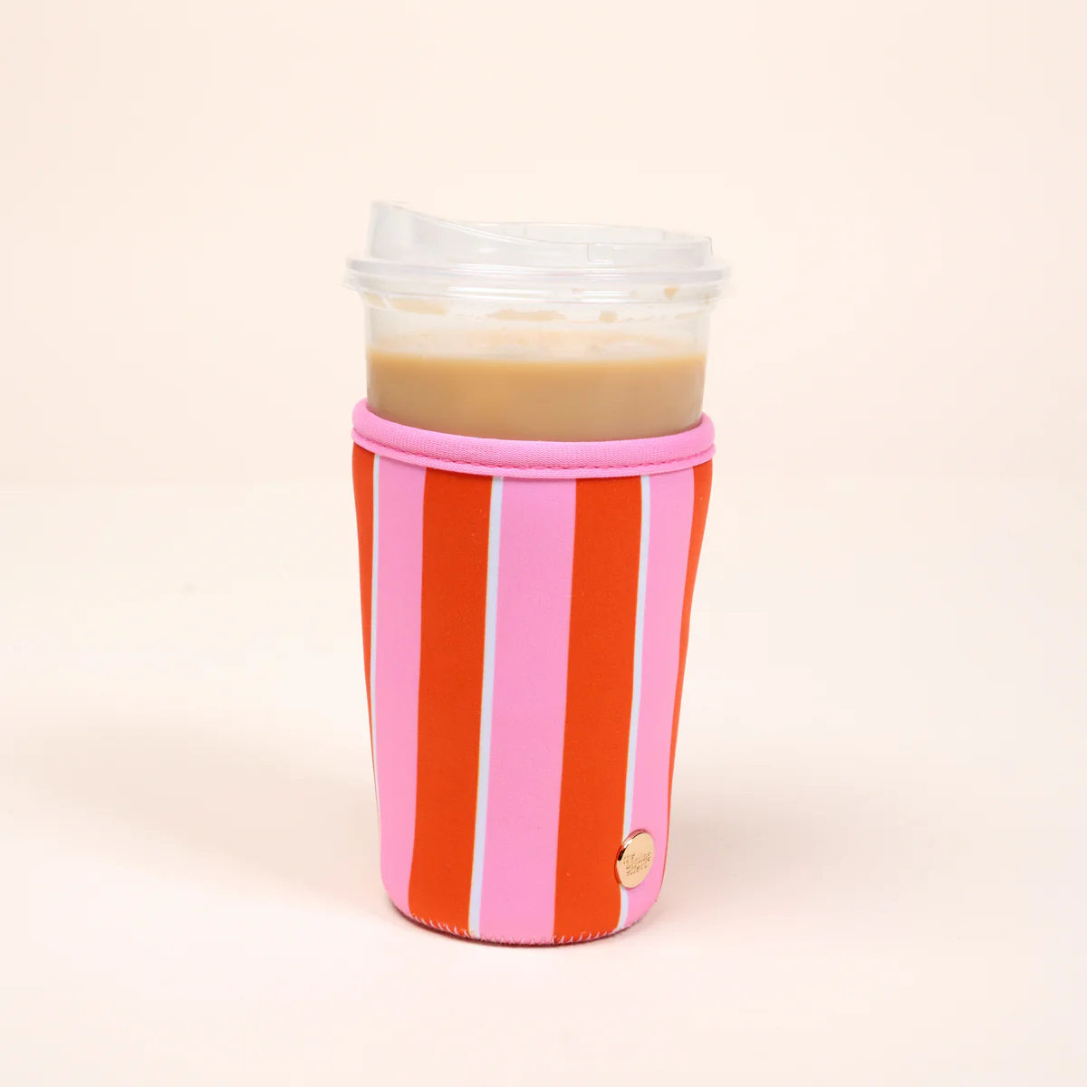 Sip Savvy Drink Sleeve - Large - Sicily Stripes Pink