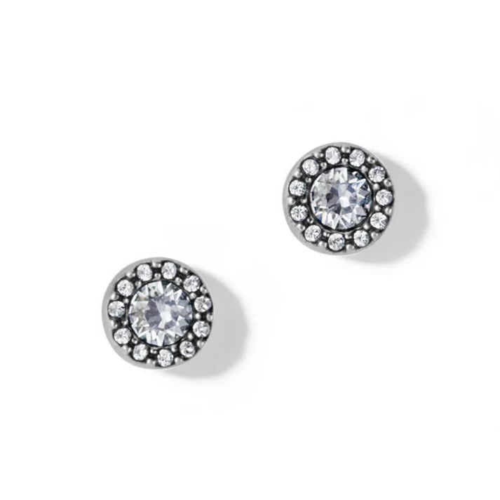 {Brighton}  Illumina Solitaire Post Earrings-Silver