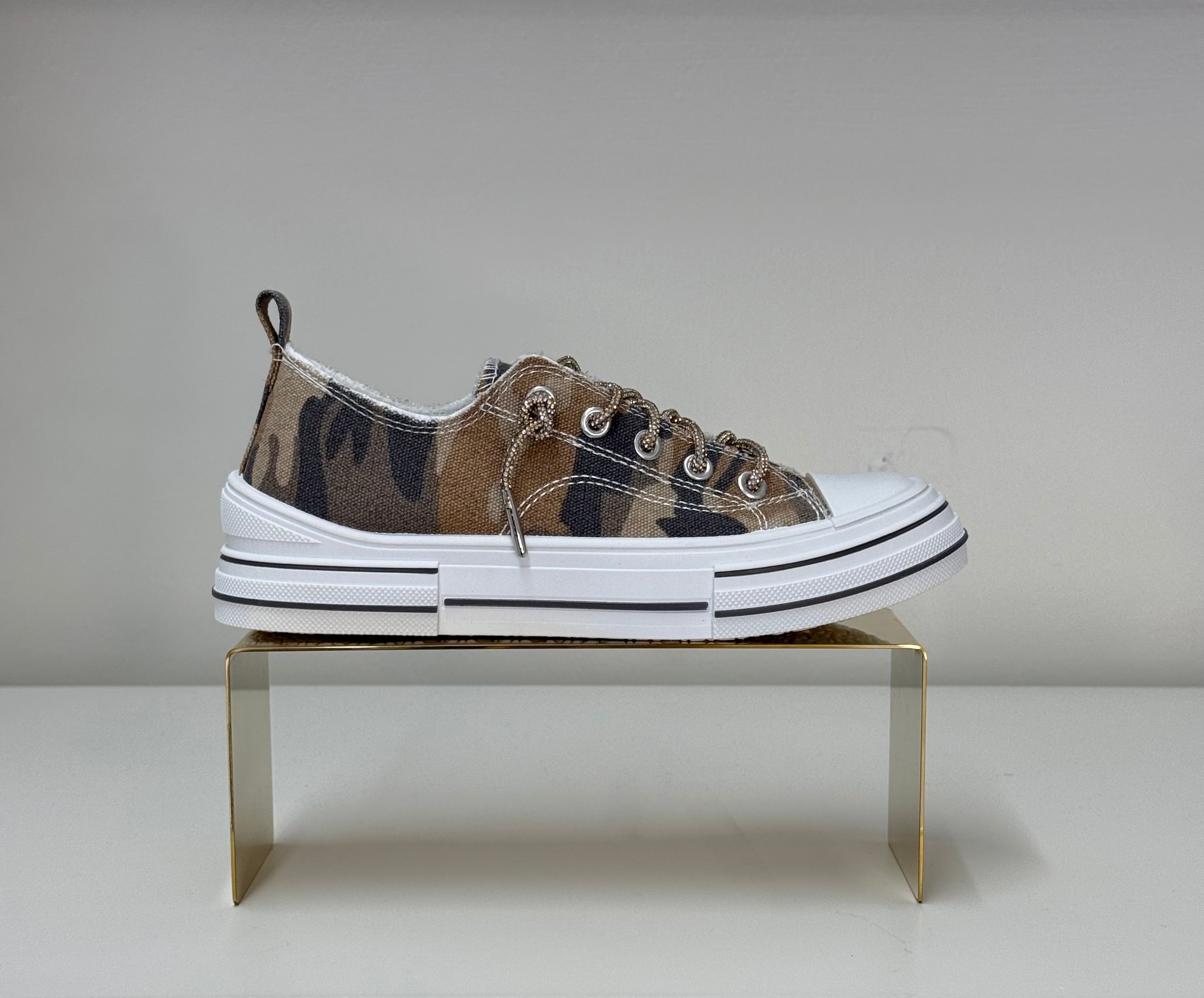 Aman Camo Sneaker - Sand