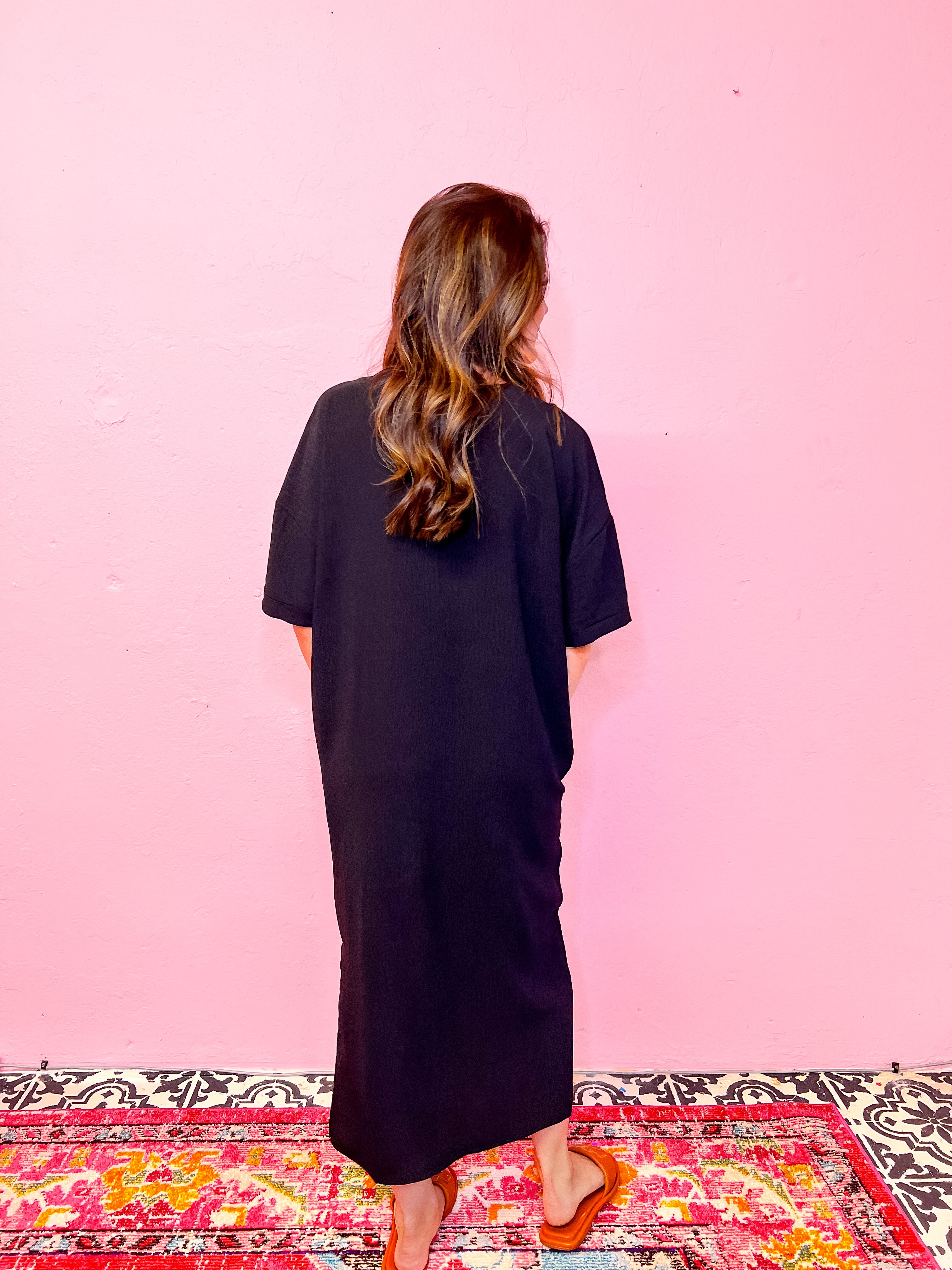 The More You Know Maxi Dress-Black