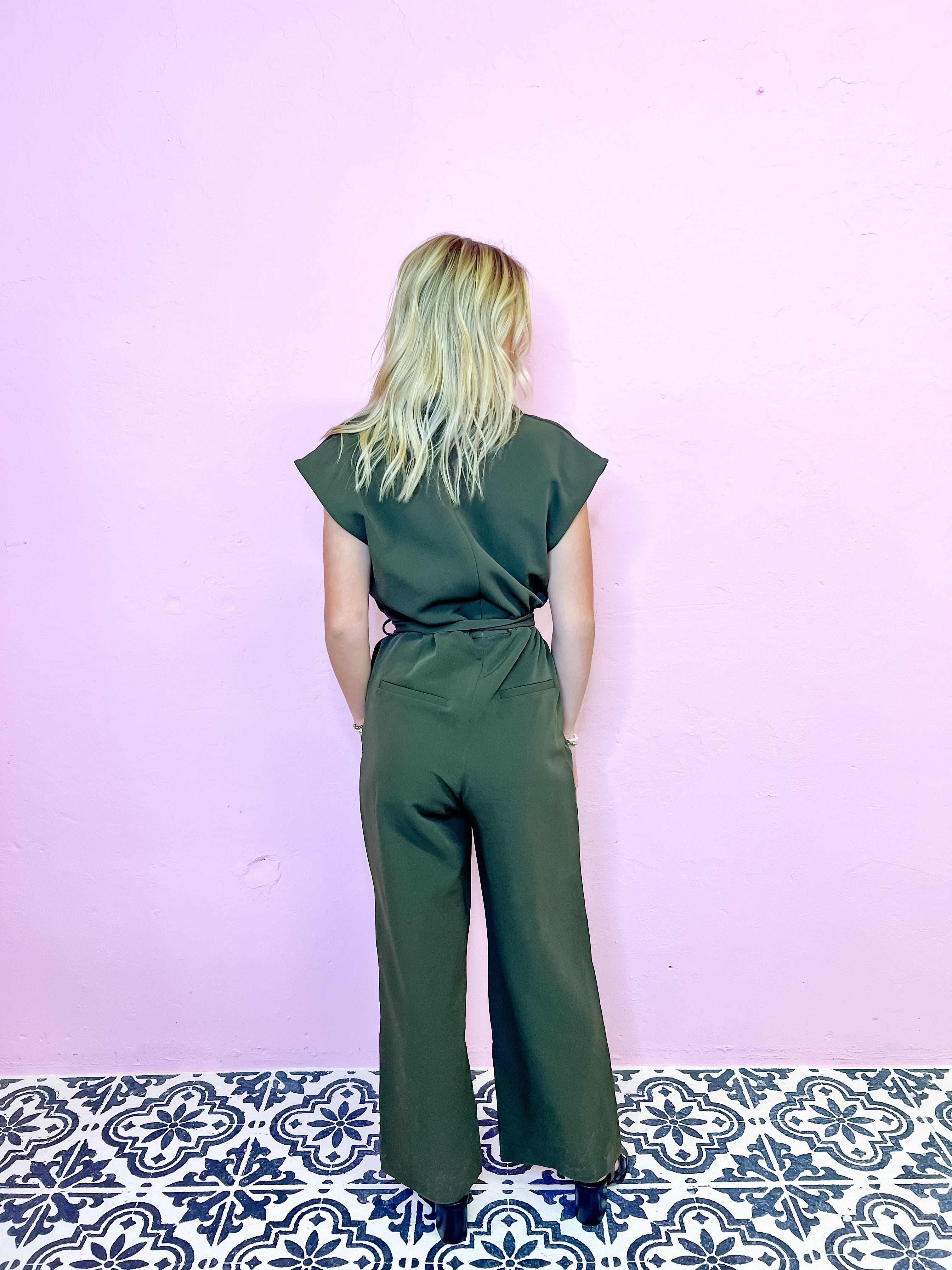 Dreaming Of New Jumpsuit-Olive