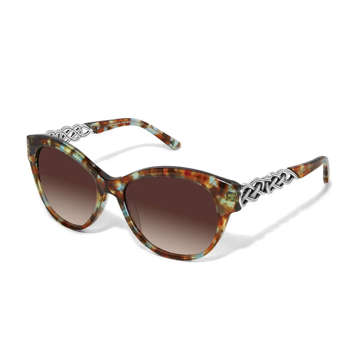 [Brighton] Interlok Braid Blue Havana Sunglasses