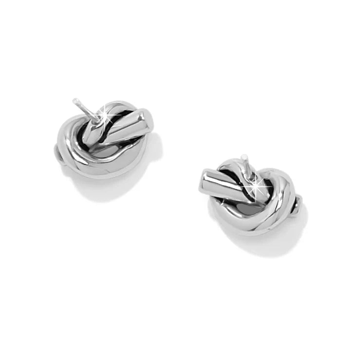 [Brighton]Interlok Single Knot Mini Earrings-Silver