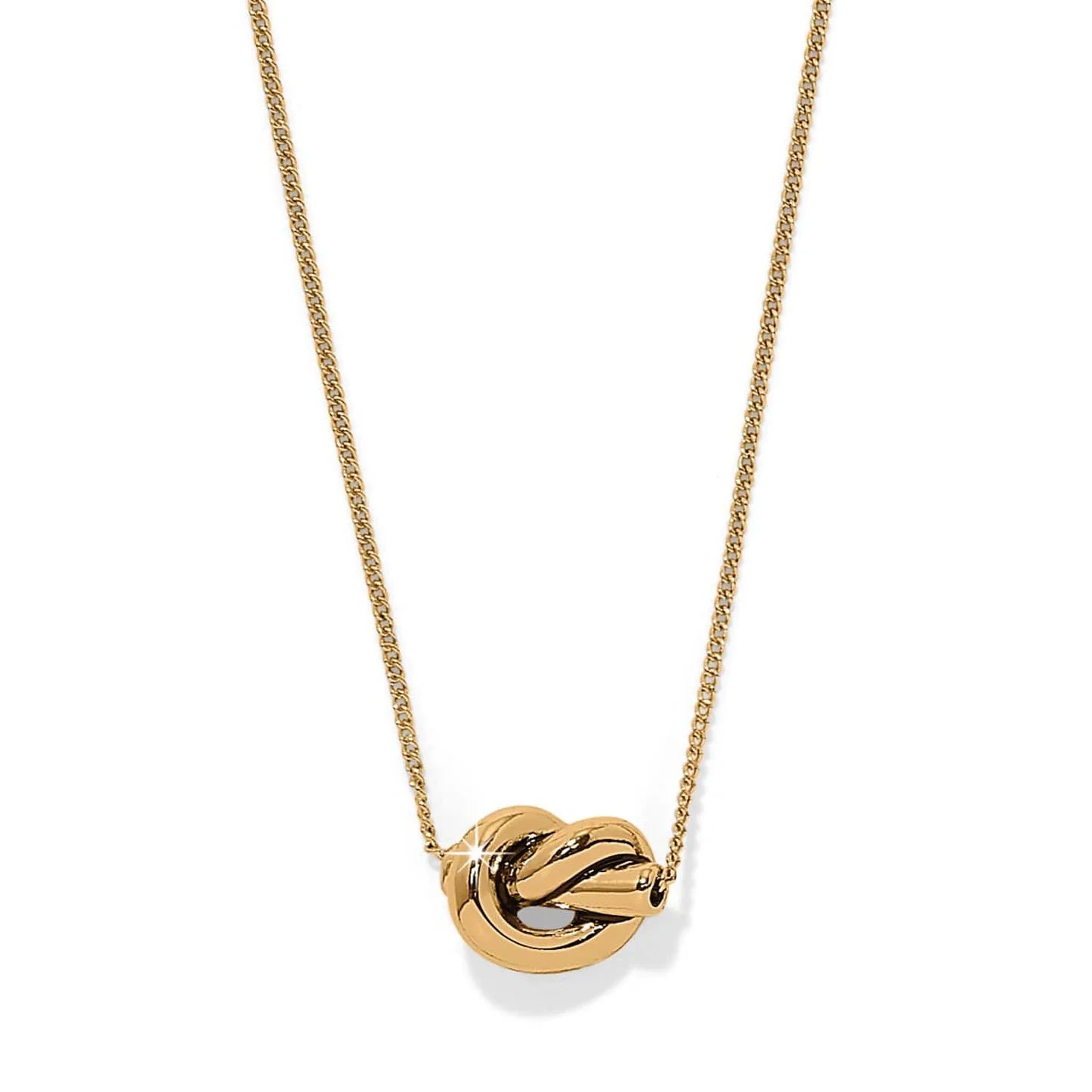 [Brighton] Interlok Single Knot Mini Necklace Gld
