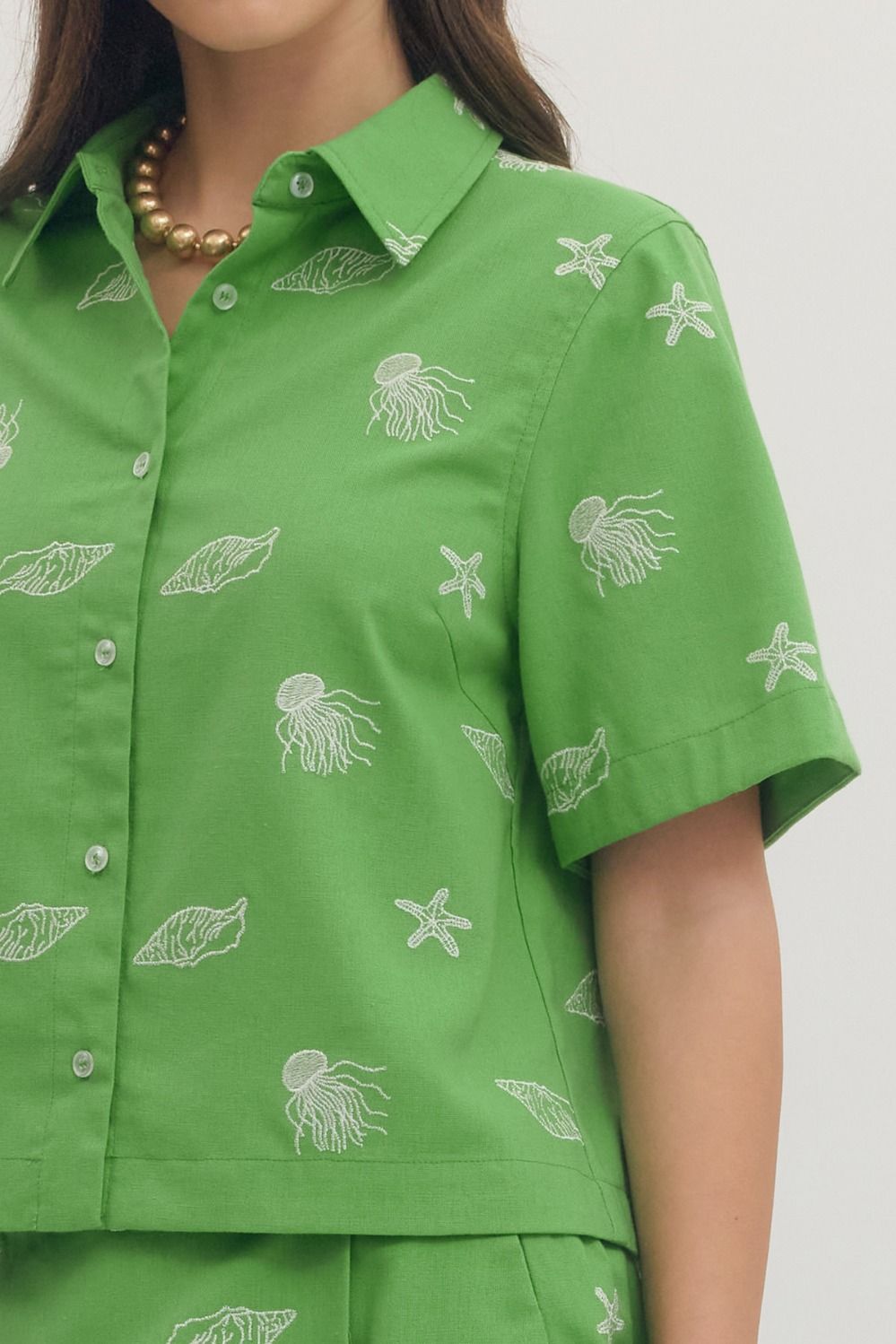 Seashell Top-Matcha