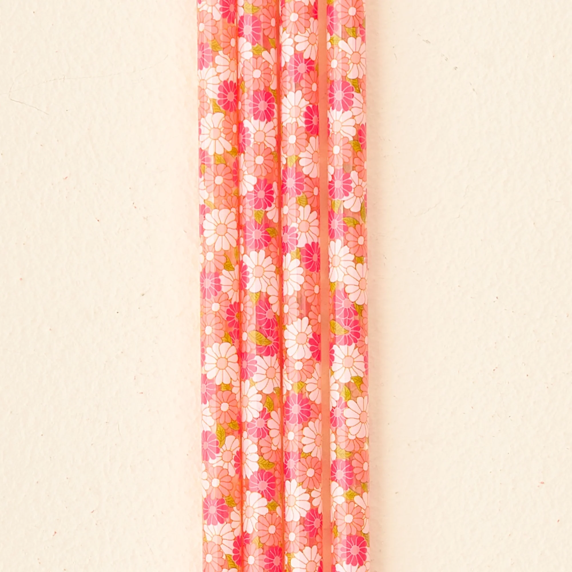 Daisy Craze Tumbler Straw Set-Hot Pink