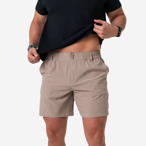 EVERYDAY SHORT-COBBLESTONE KHAKI DUCK HUNT POCKET