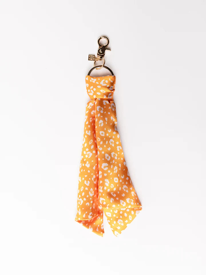 Nora Party Animal Keychain - Orange/White