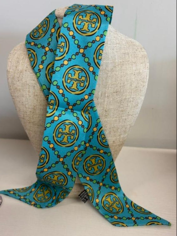The Tori 2" Tie Scarf-Turquoise