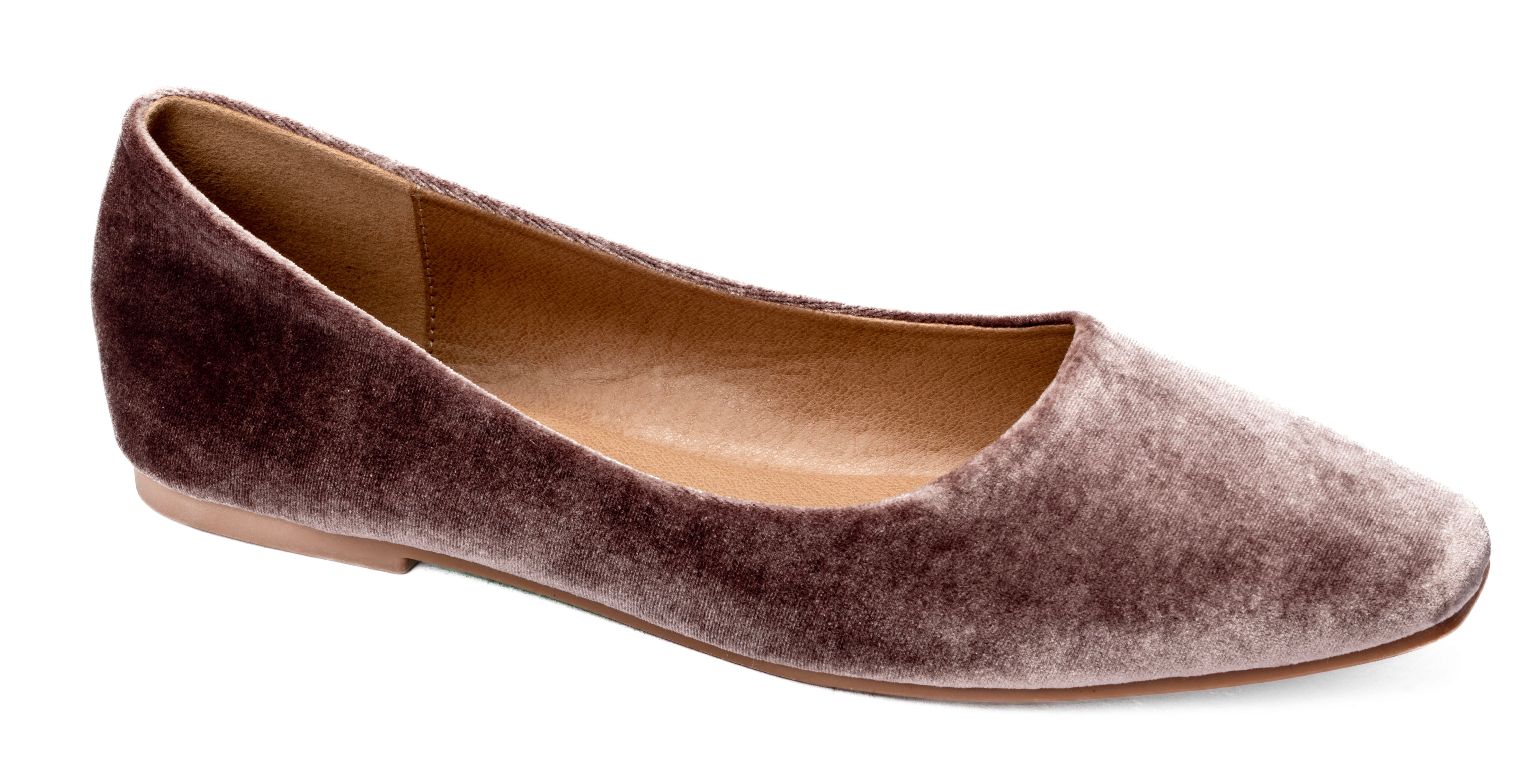 [Corky's] Over It Flat - Taupe Velvet