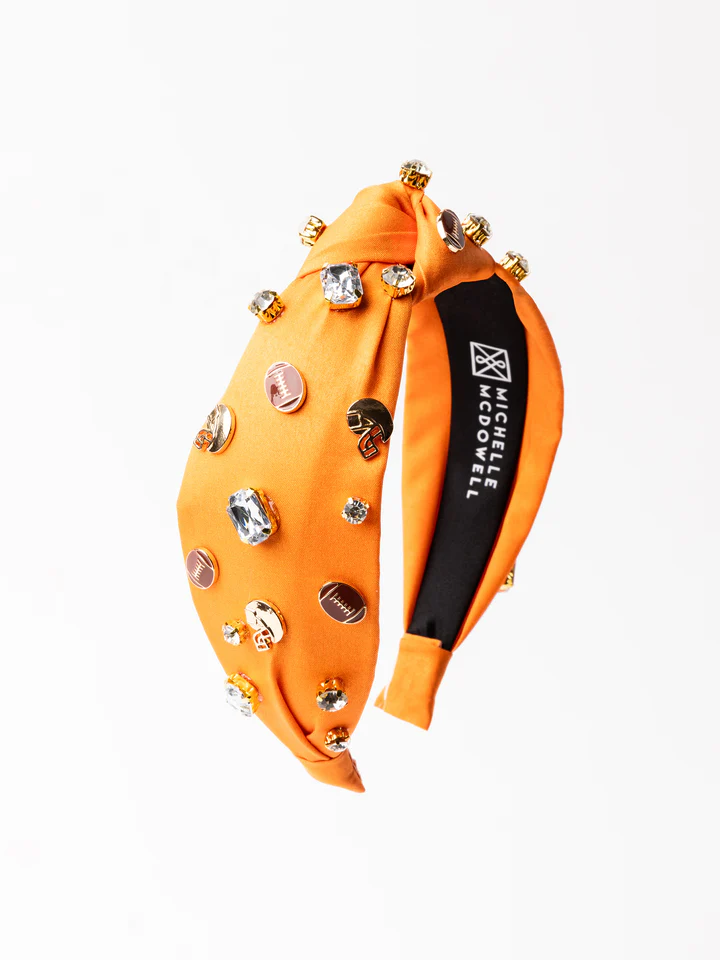 Victory Vibes Headband - Orange/White