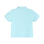 Boys Light Blue Santa Polo Shirt