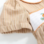 Pumpkin Smocked Collared Dress