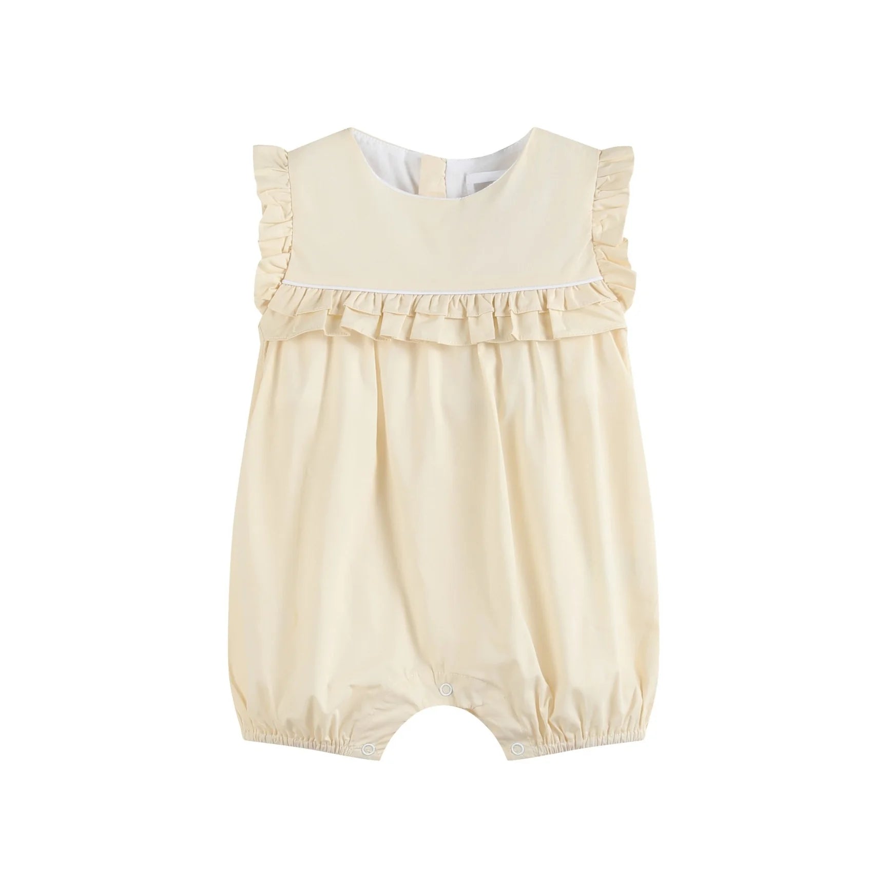 Light Yellow Ruffle Jumper Romper