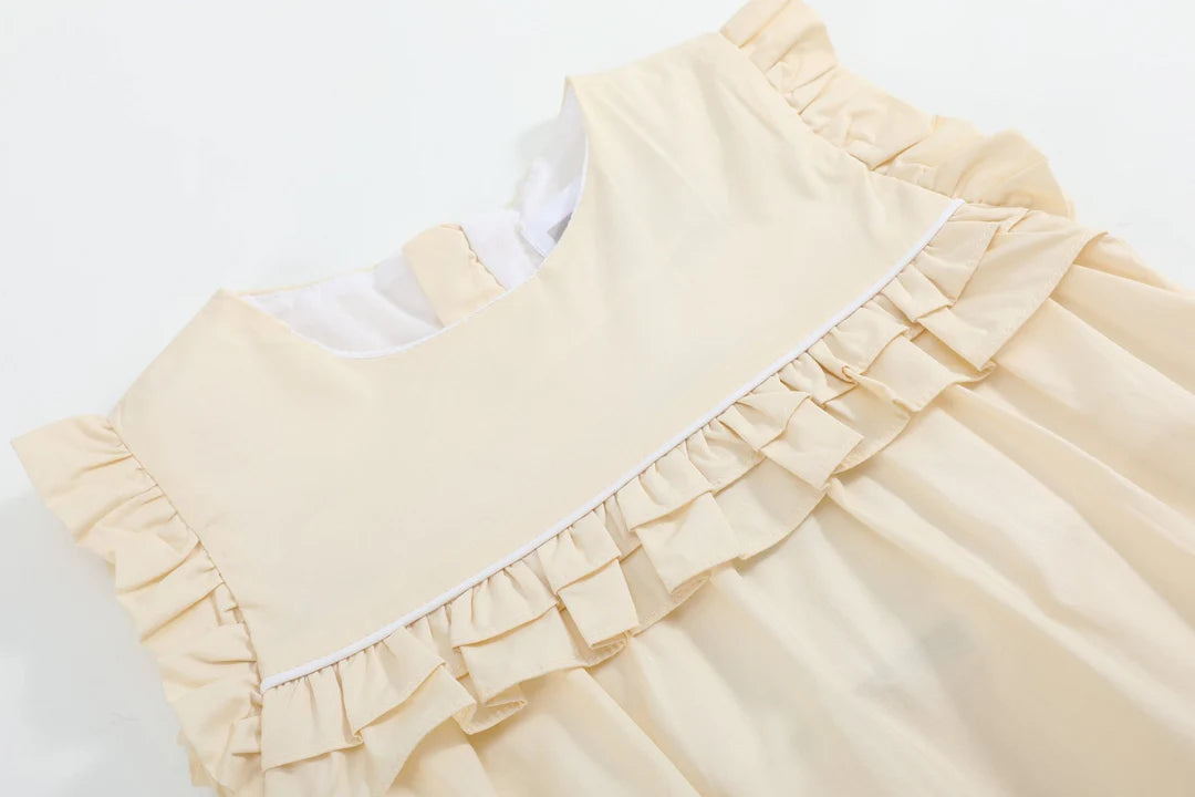 Light Yellow Ruffle Jumper Romper