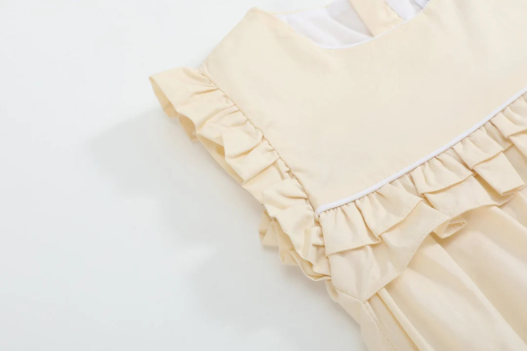 Light Yellow Ruffle Jumper Romper