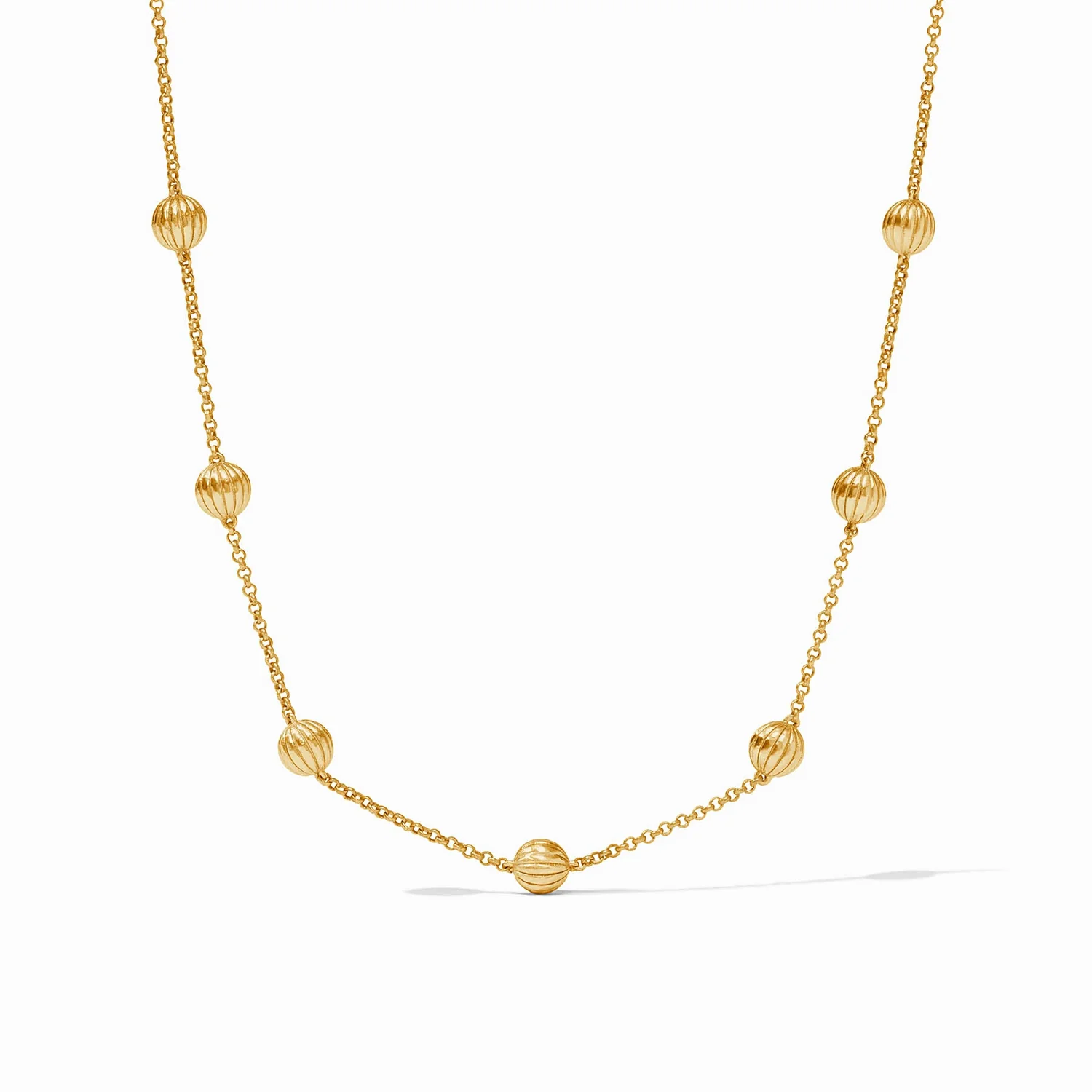 [Julie Vos] Cirque Delicate Station Necklace-Gold