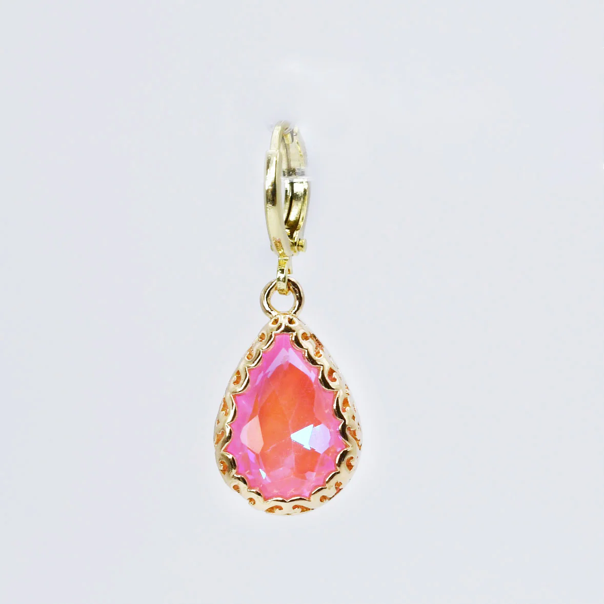 Teardrop Pink Charm