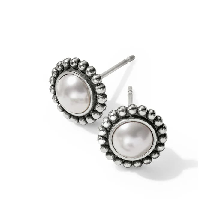 {Brighton} Luster Silver/Pearl Mini Post