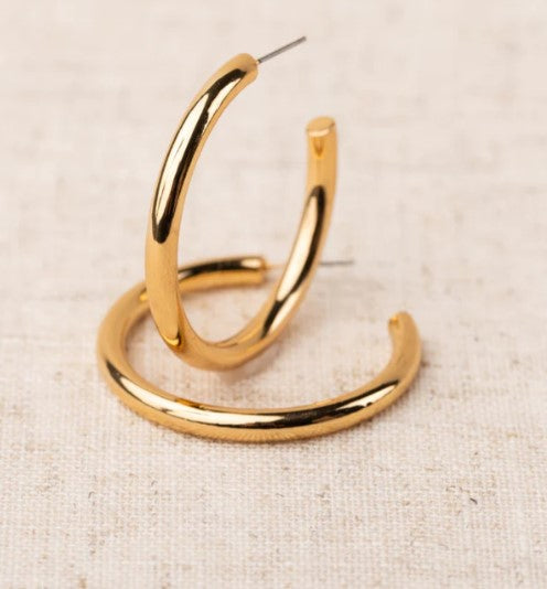 Heather Medium Hoop Earrings