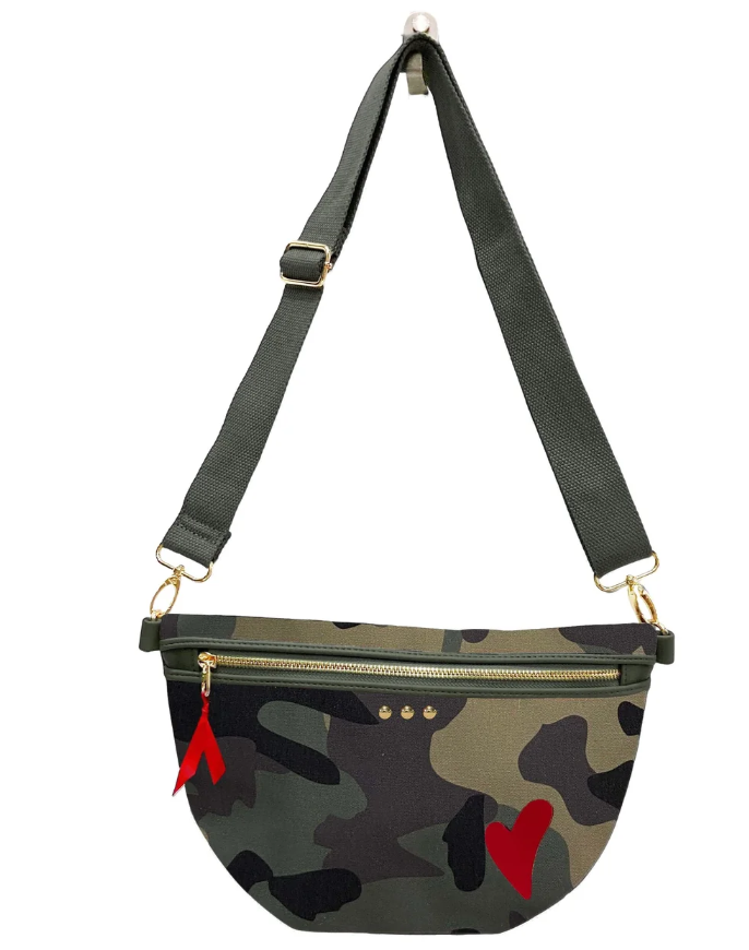 Colby Canvas Printed Bum Bag- Camo