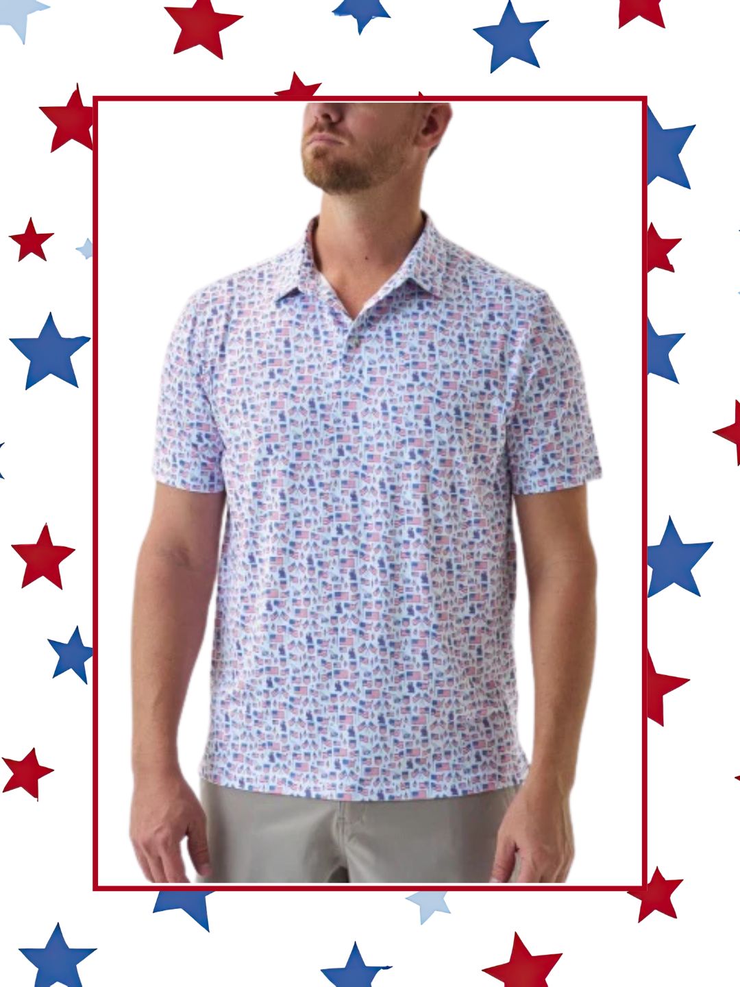 PERFORMANCE POLO OLD GLORY