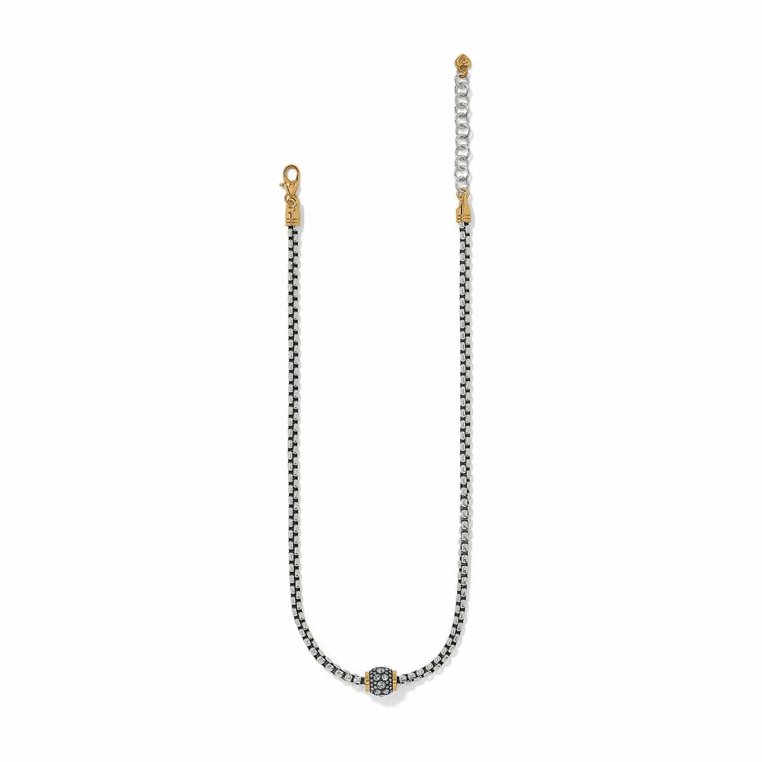 [Brighton] Meridian Solis Hematite Necklace-Slv/Gold