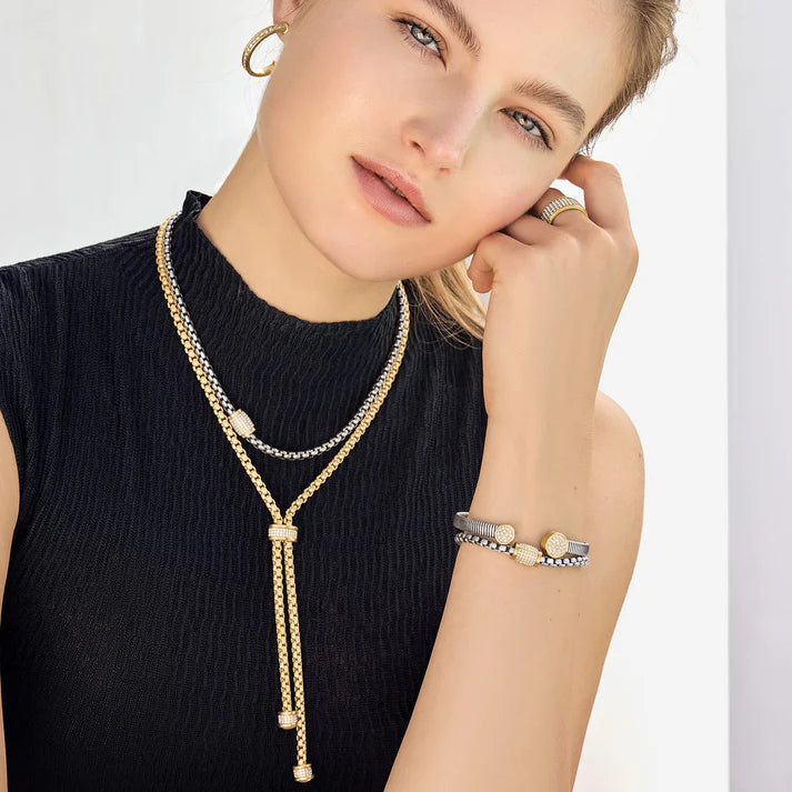 [Brighton] Meridian Solis Necklace-Silver/Gld