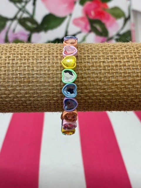Bunni Stretch Bracelet Heart-Multi