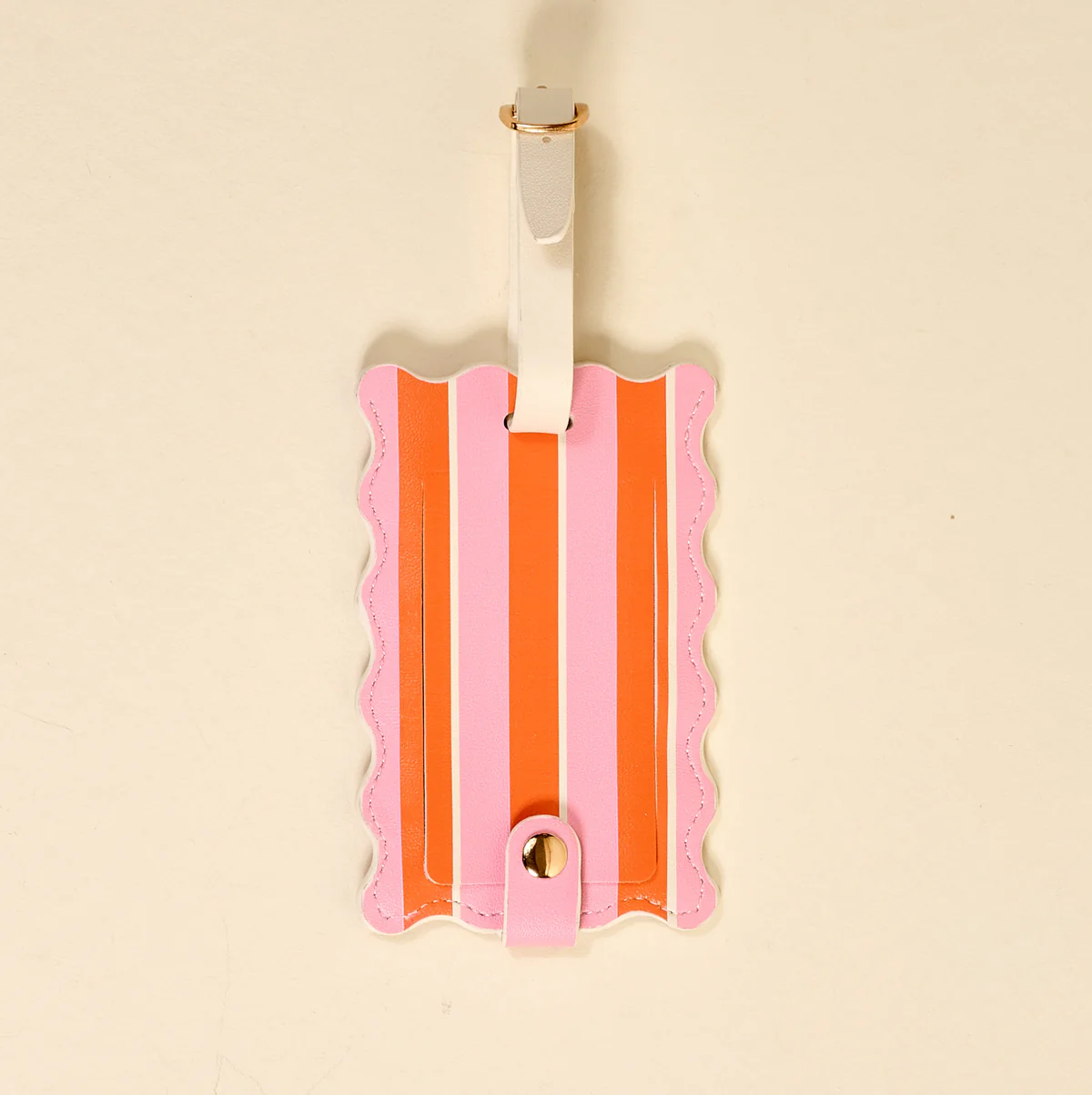 Jetsetter Luggage Tag - Sicily Stripes Pink