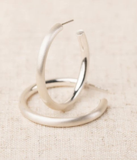 Heather Medium Hoop Earrings