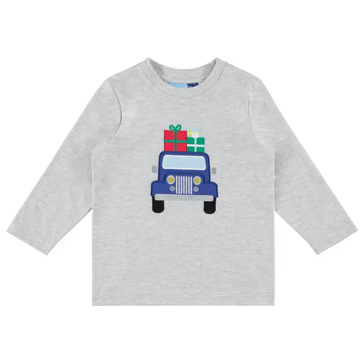 Boys Knit Top Car Applique