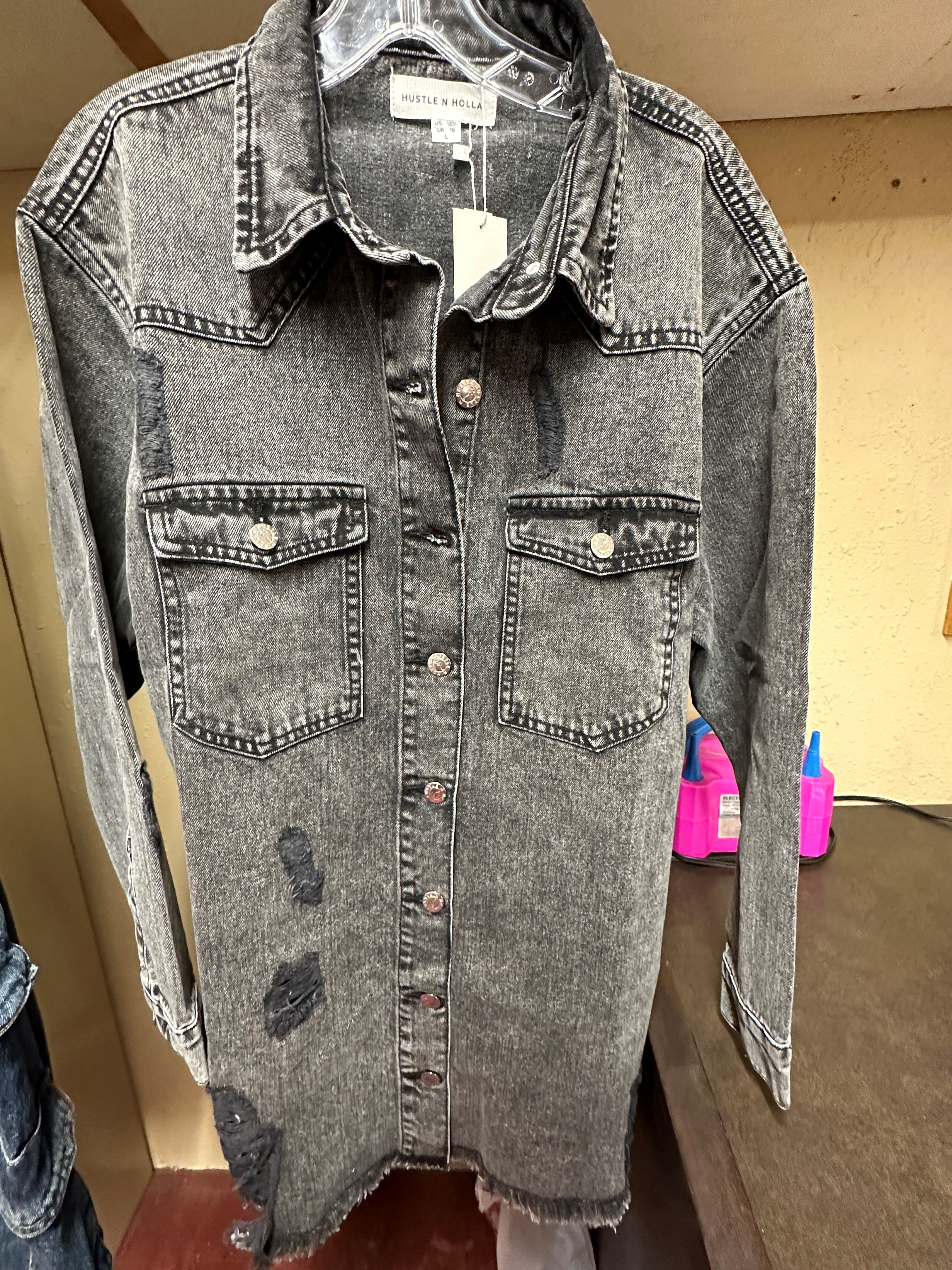 Lila Denim Shacket