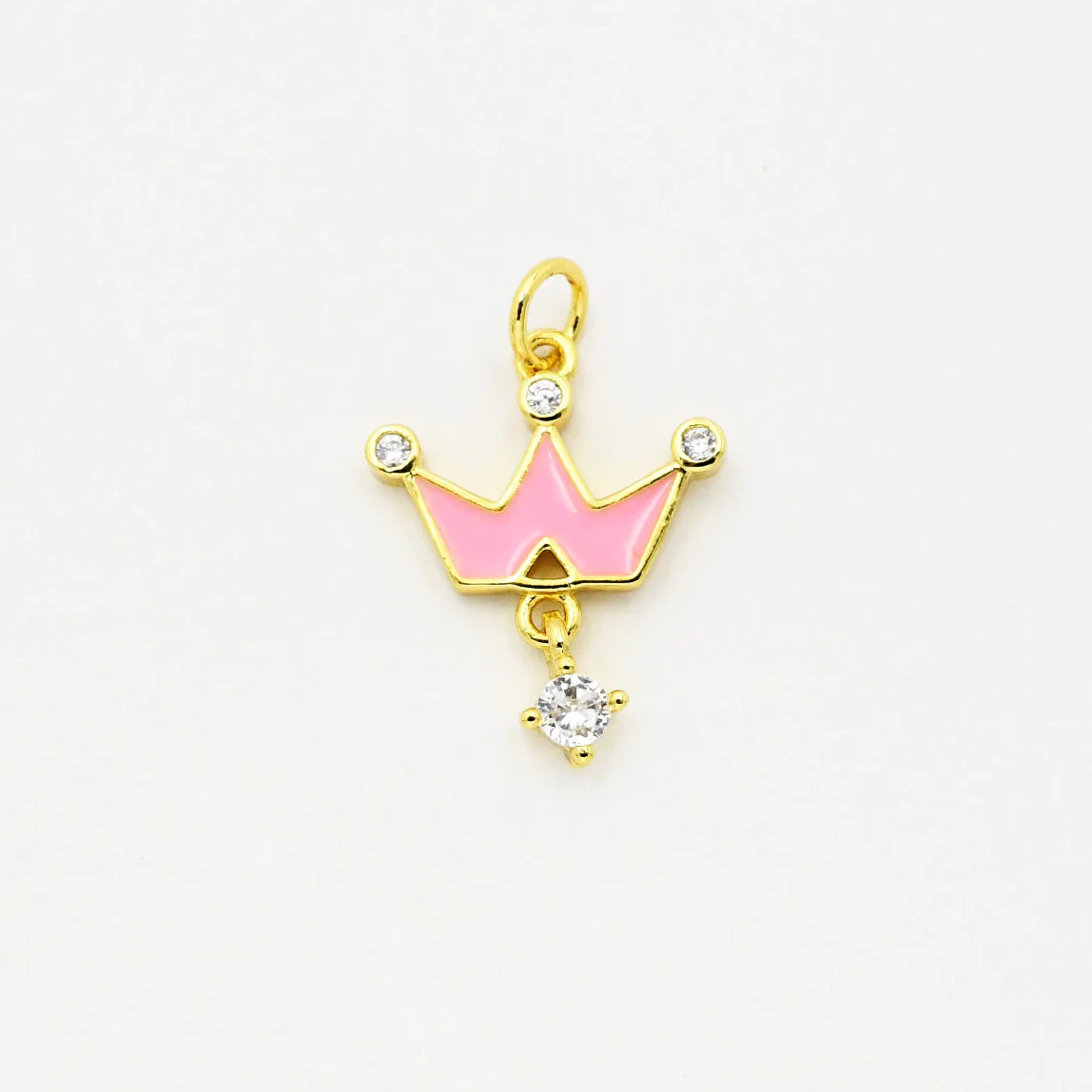 Pink Crown Charm