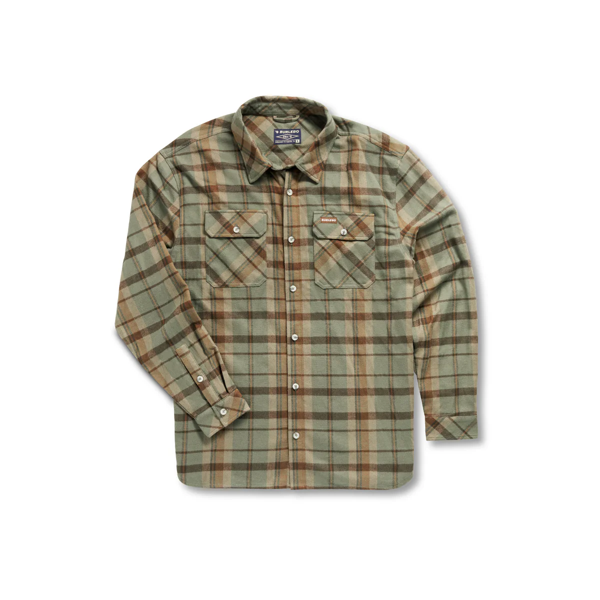 [Burlebo] Flannel Shirt- Timber Brown