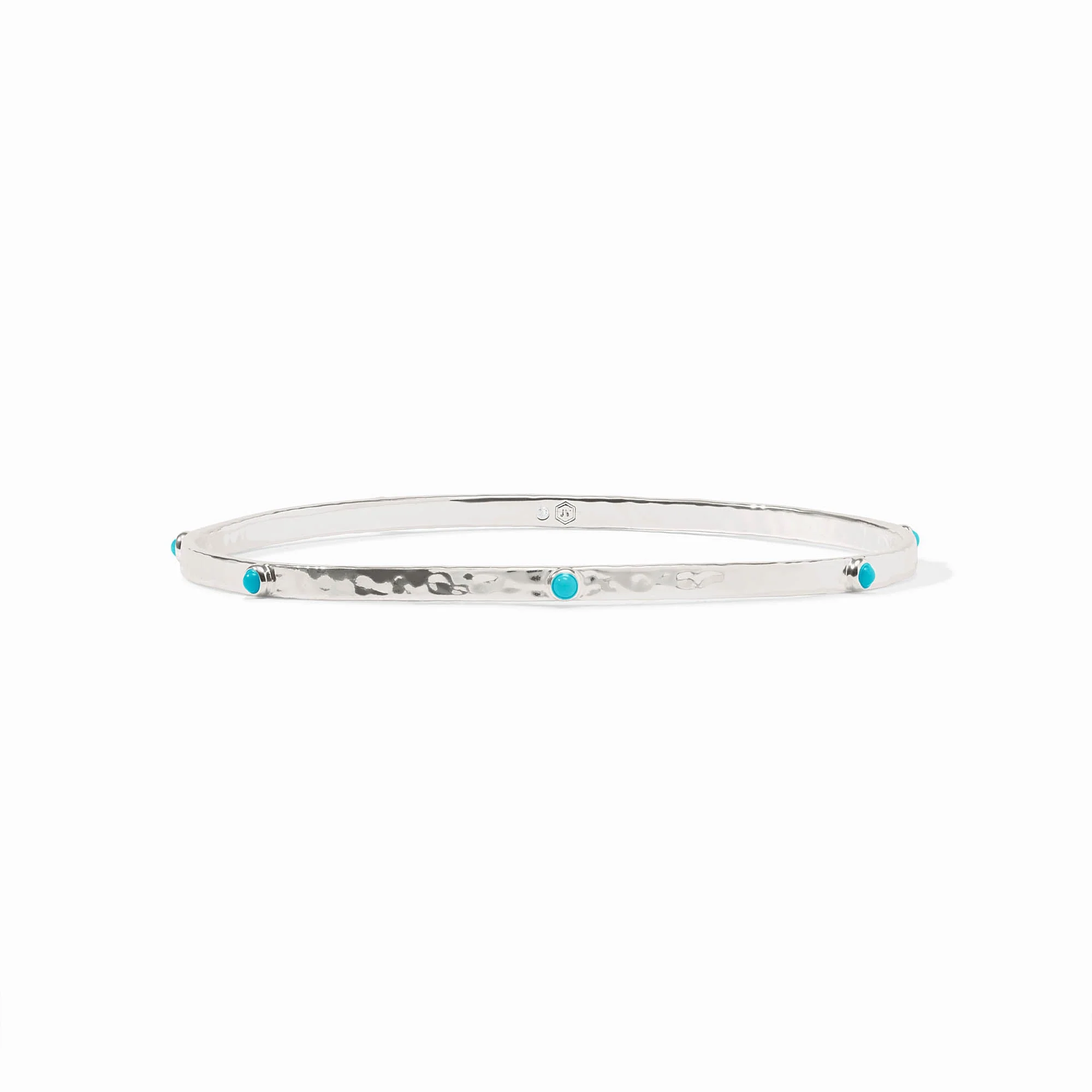 [Julie Vos]  Crescnet Stone Bangle - Turquoise Blue