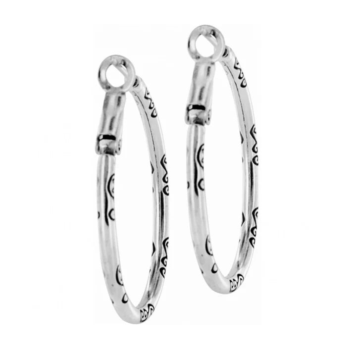 {Brighton}  Oval Hoop Charm Earrings