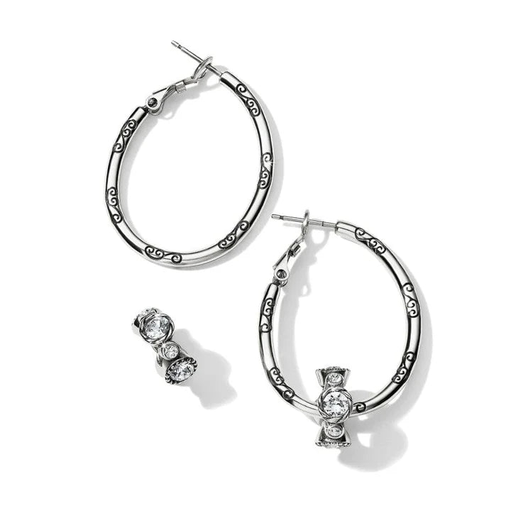 {Brighton}  Oval Hoop Charm Earrings