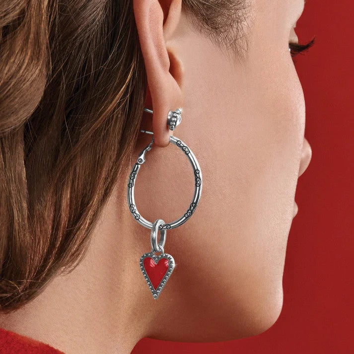 {Brighton}  Oval Hoop Charm Earrings