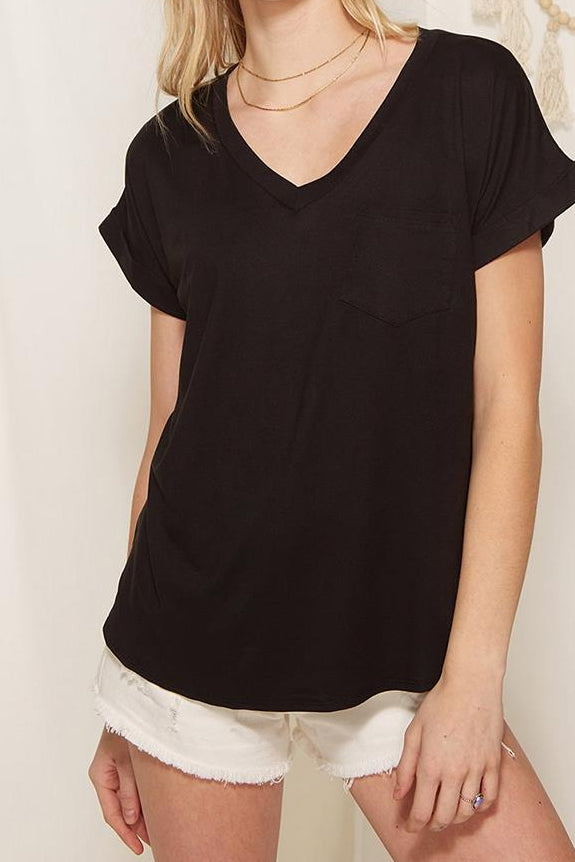 The Daily Pocket Tee - Black